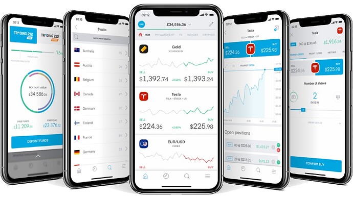 Trading 212 app