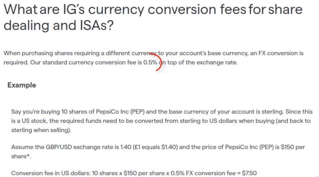 Forex Brokers for US Traders - IG's currency conversion fee