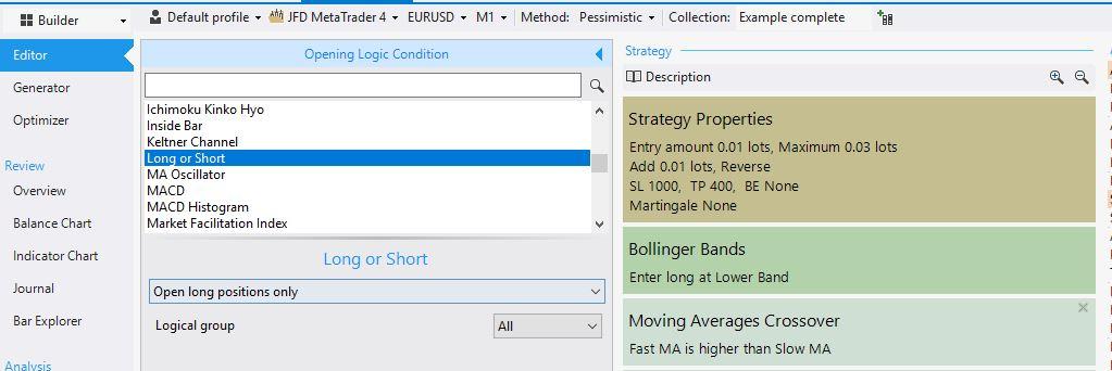 FSB Pro only long or short