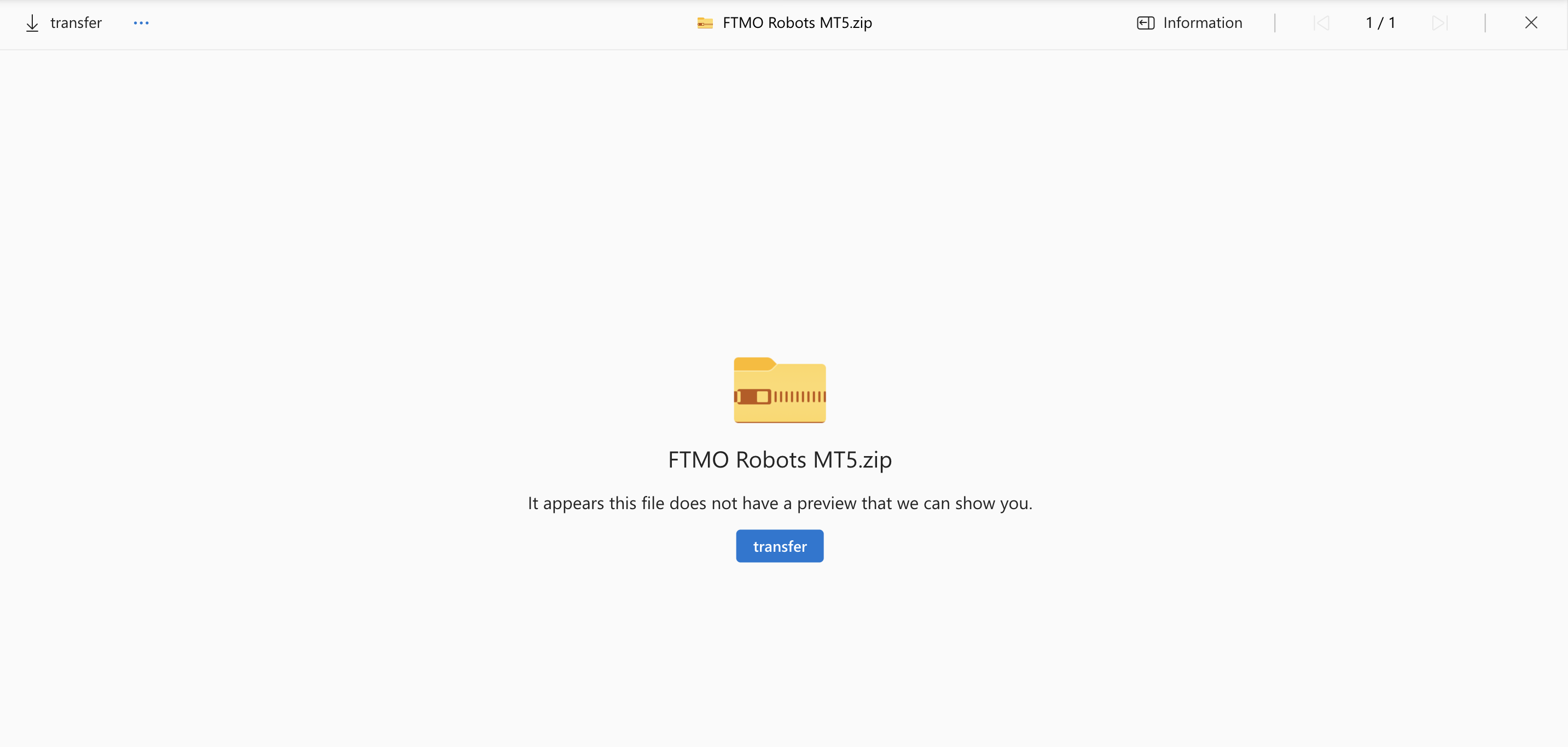 It does not allow me to download.