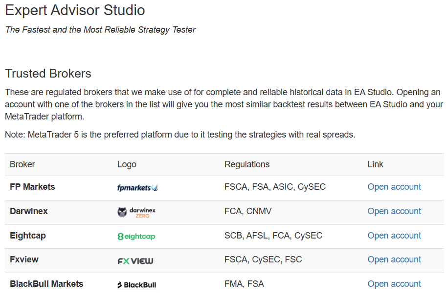 EA Studio Brokers